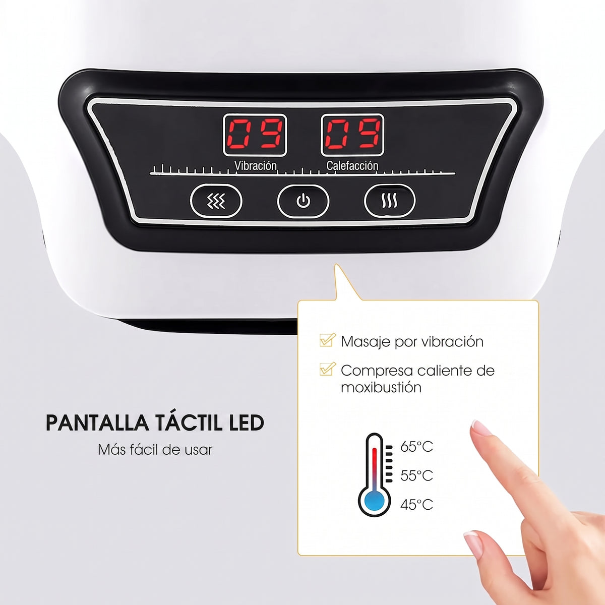 Masajeador de Rodilla con Calor y Vibración