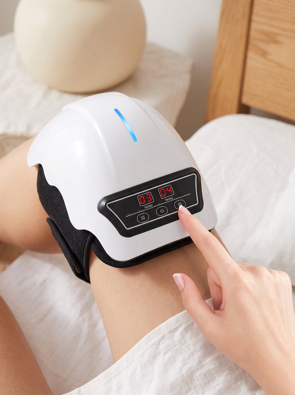 Masajeador de Rodilla con Calor y Vibración